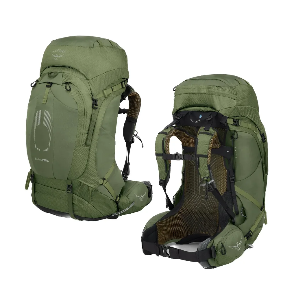Osprey Atmos AG 65 Men’s Backpacking – Mythical Green